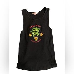 Victoria’s Secret Lucky Dragon Black Spicy Hot and Saucy Tank Top, M
